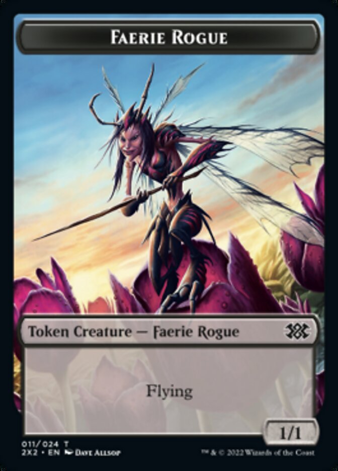 Faerie Rogue // Soldier Double-Sided Token [Double Masters 2022 Tokens] | Deep Dive Games St. Marys