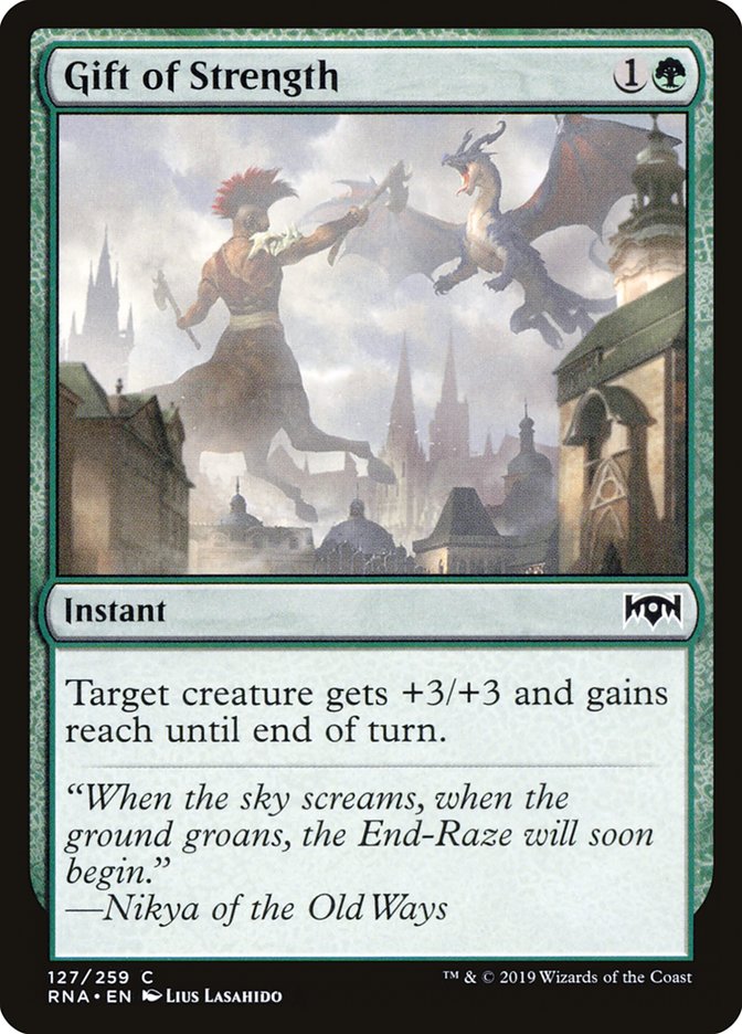 Gift of Strength [Ravnica Allegiance] | Deep Dive Games St. Marys