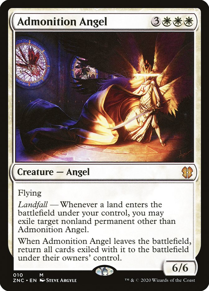 Admonition Angel [Zendikar Rising Commander] | Deep Dive Games St. Marys