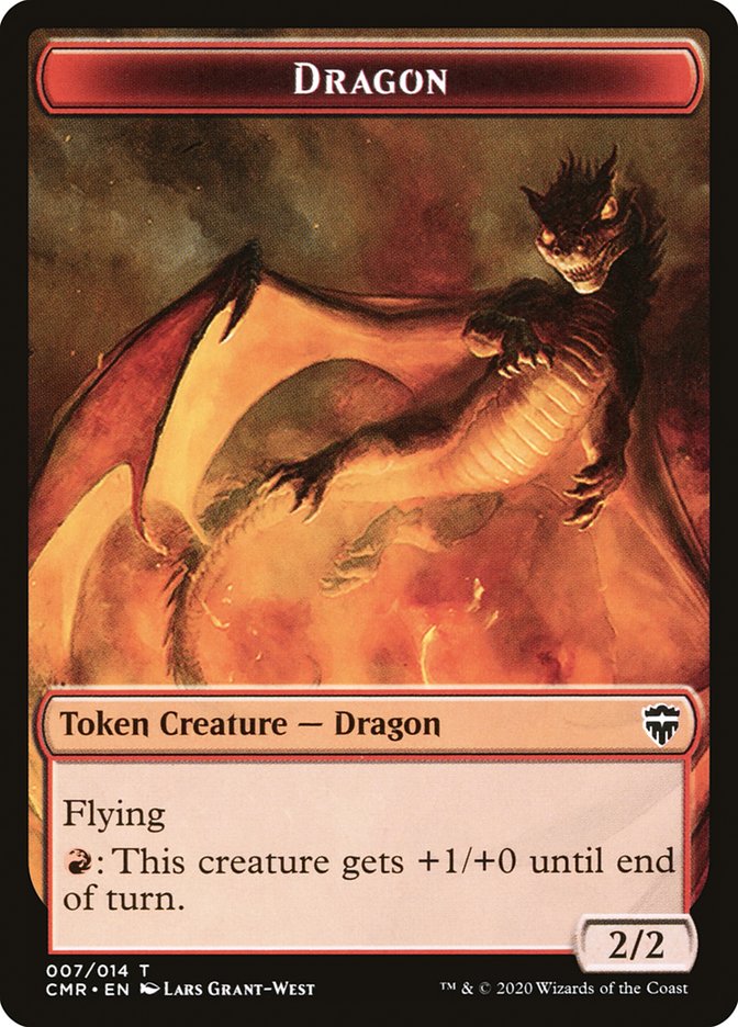 Dragon // Treasure Double-Sided Token [Commander Legends Tokens] | Deep Dive Games St. Marys