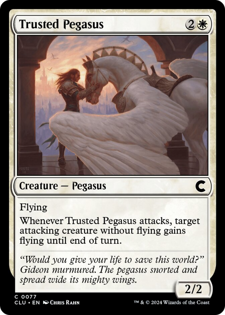 Trusted Pegasus [Ravnica: Clue Edition] | Deep Dive Games St. Marys