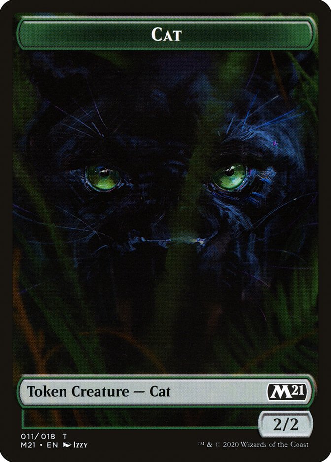 Beast // Cat (011) Double-Sided Token [Core Set 2021 Tokens] | Deep Dive Games St. Marys