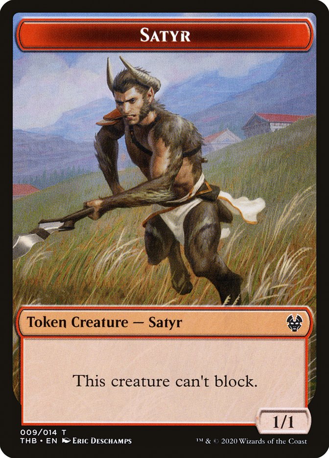 Goat // Satyr Double-Sided Token [Theros Beyond Death Tokens] | Deep Dive Games St. Marys