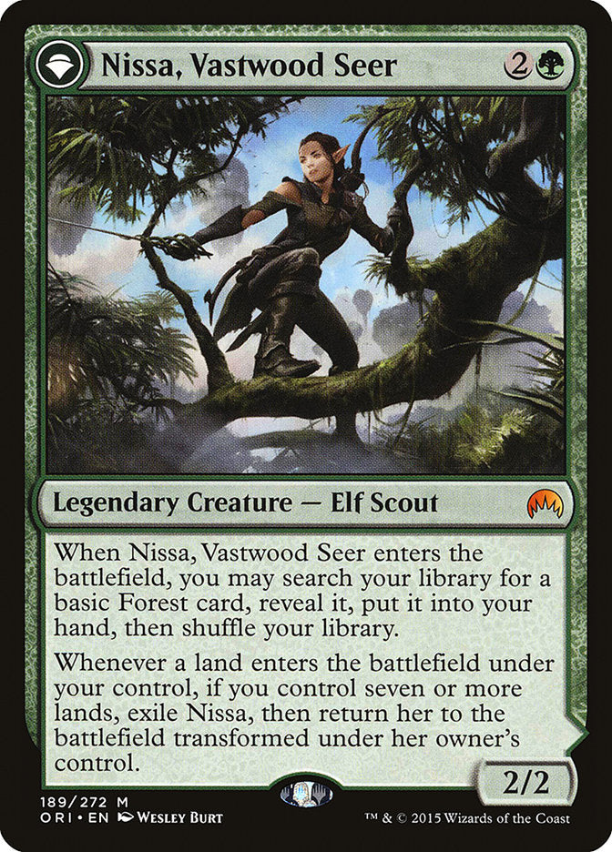 Nissa, Vastwood Seer // Nissa, Sage Animist [Magic Origins] | Deep Dive Games St. Marys