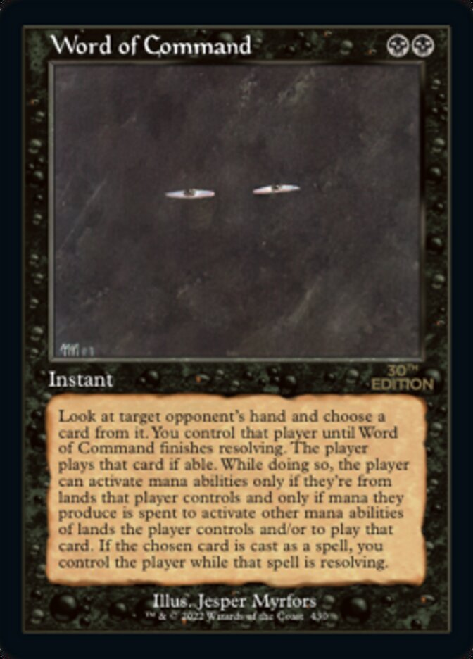 Word of Command (Retro) [30th Anniversary Edition] | Deep Dive Games St. Marys