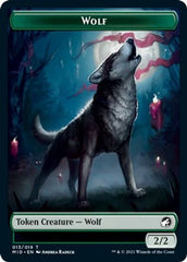 Centaur // Wolf Double-Sided Token [Innistrad: Midnight Hunt Commander Tokens] | Deep Dive Games St. Marys