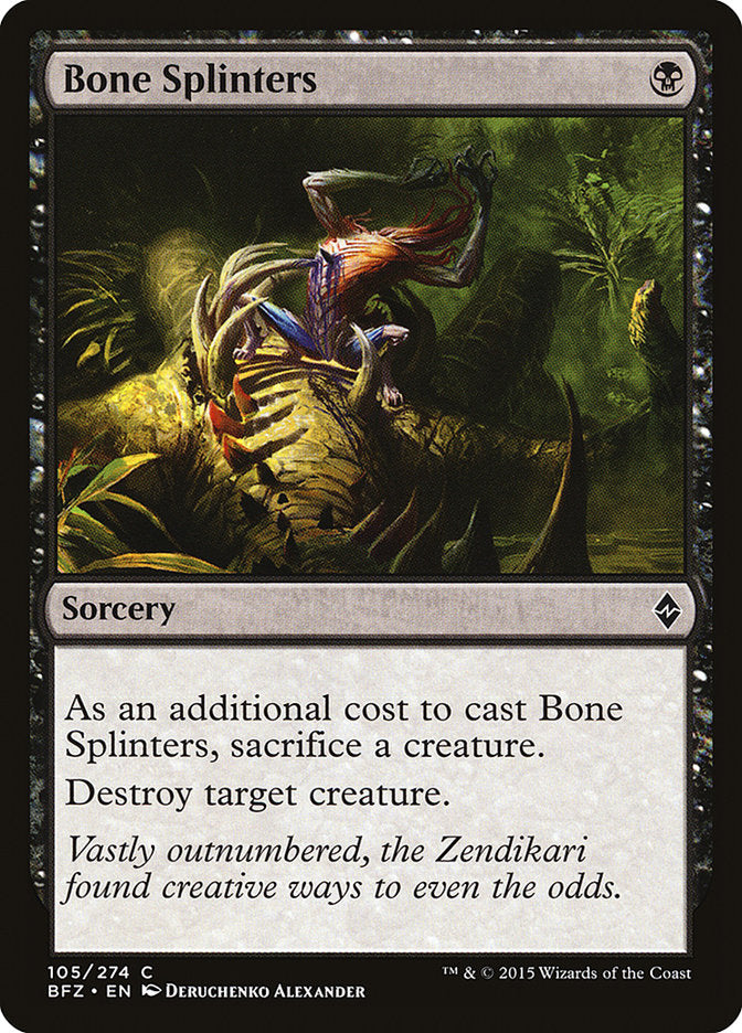 Bone Splinters [Battle for Zendikar] | Deep Dive Games St. Marys
