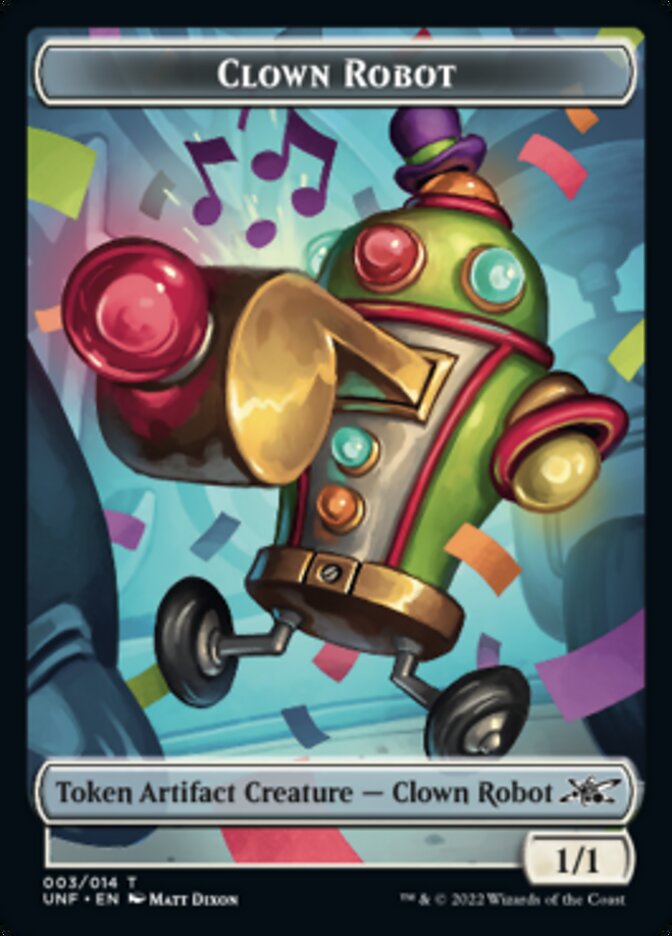 Clown Robot (003) Token [Unfinity Tokens] | Deep Dive Games St. Marys