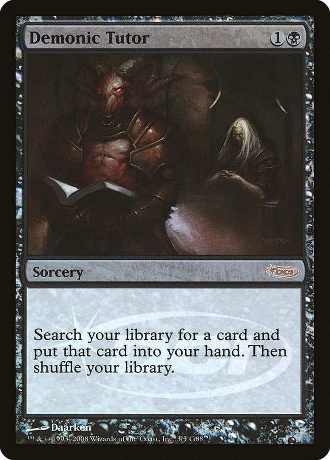 Demonic Tutor [Judge Gift Cards 2008] | Deep Dive Games St. Marys