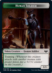 Human (001) // Human Soldier Double-Sided Token [Innistrad: Crimson Vow Tokens] | Deep Dive Games St. Marys