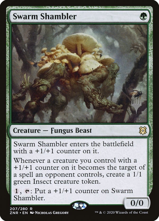 Swarm Shambler (Promo Pack) [Zendikar Rising Promos] | Deep Dive Games St. Marys