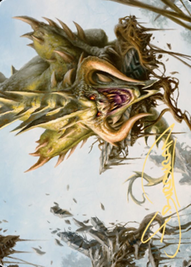 Canopy Baloth Art Card (Gold-Stamped Signature) [Zendikar Rising Art Series] | Deep Dive Games St. Marys