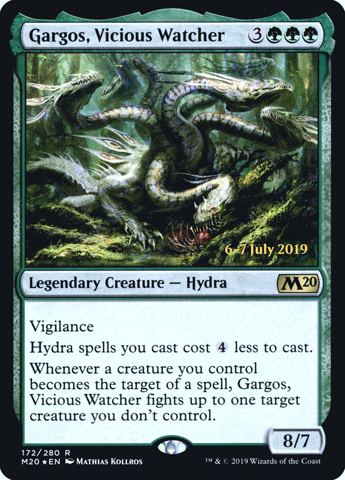 Gargos, Vicious Watcher [Core Set 2020 Prerelease Promos] | Deep Dive Games St. Marys