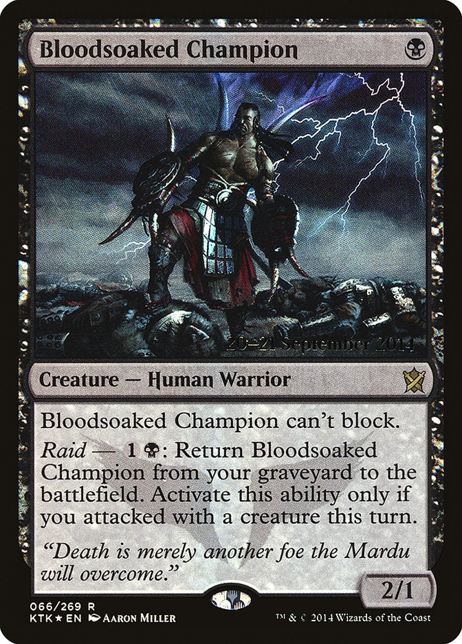 Bloodsoaked Champion [Khans of Tarkir Prerelease Promos] | Deep Dive Games St. Marys