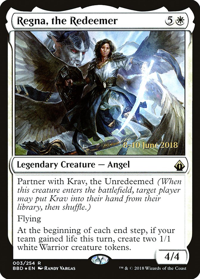 Regna, the Redeemer [Battlebond Prerelease Promos] | Deep Dive Games St. Marys