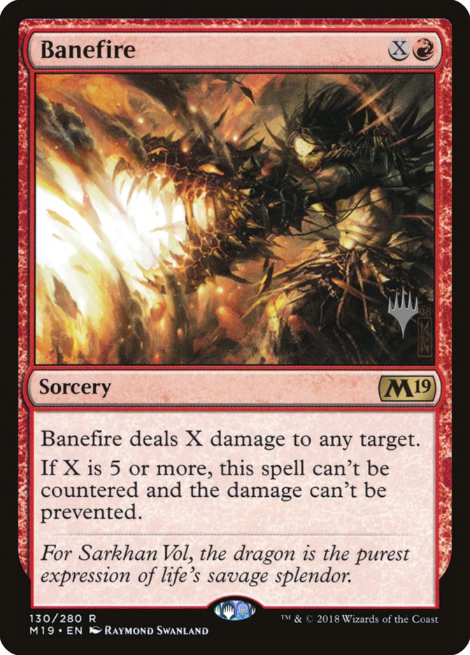 Banefire (Promo Pack) [Core Set 2019 Promos] | Deep Dive Games St. Marys