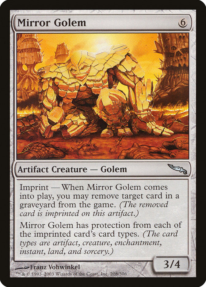 Mirror Golem [Mirrodin] | Deep Dive Games St. Marys