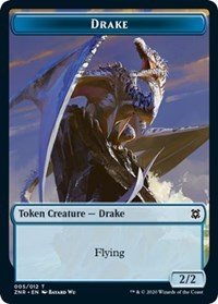 Drake // Plant Double-Sided Token [Zendikar Rising Tokens] | Deep Dive Games St. Marys