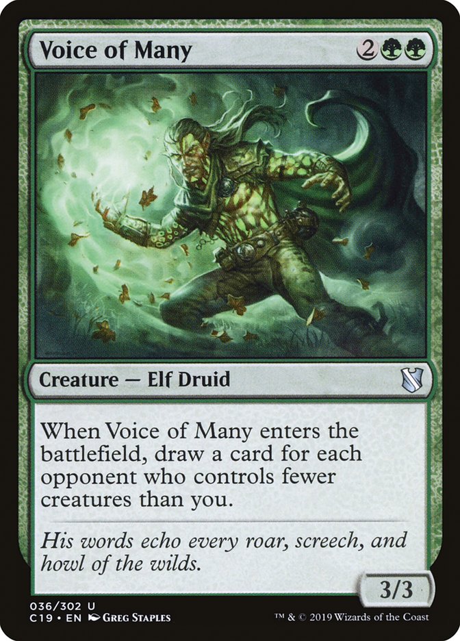 Voice of Many [Commander 2019] | Deep Dive Games St. Marys