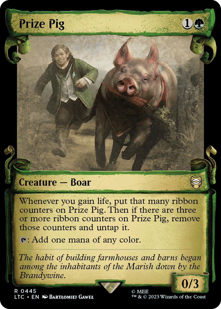 Prize Pig [The Lord of the Rings: Tales of Middle-Earth Commander Showcase Scrolls] | Deep Dive Games St. Marys