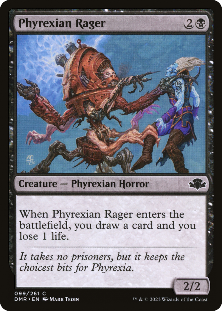 Phyrexian Rager [Dominaria Remastered] | Deep Dive Games St. Marys