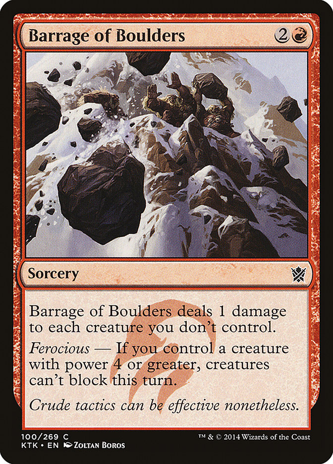 Barrage of Boulders [Khans of Tarkir] | Deep Dive Games St. Marys