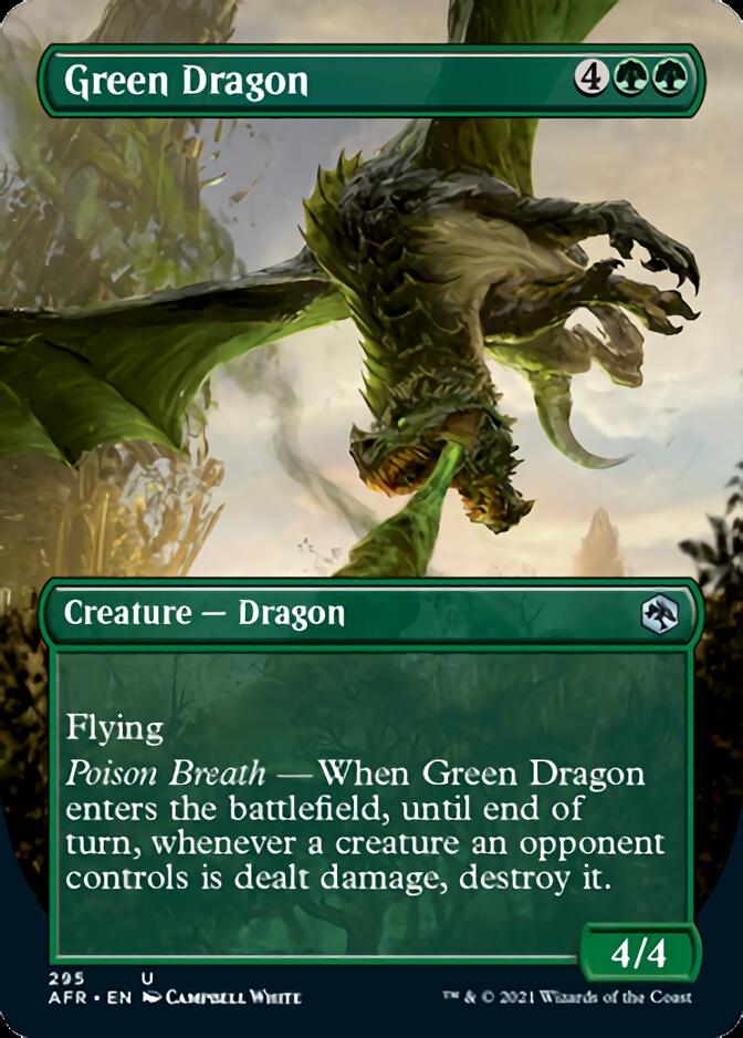 Green Dragon (Borderless Alternate Art) [Dungeons & Dragons: Adventures in the Forgotten Realms] | Deep Dive Games St. Marys