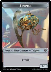 Myr // Thopter Double-Sided Token [Phyrexia: All Will Be One Commander Tokens] | Deep Dive Games St. Marys