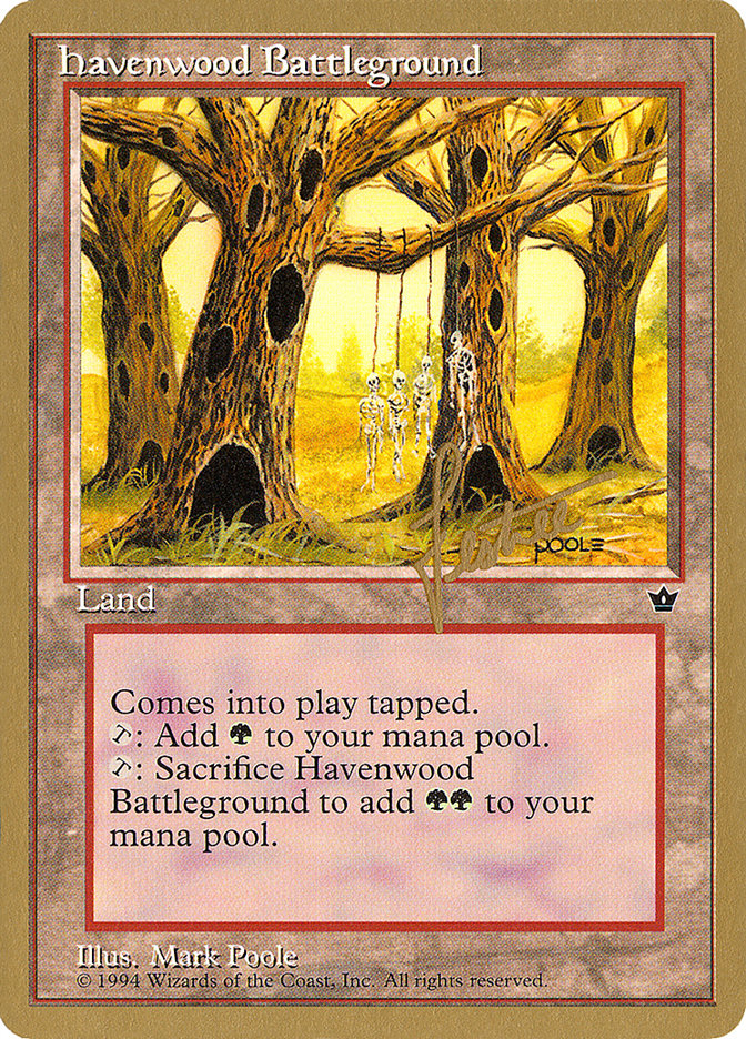 Havenwood Battleground (Bertrand Lestree) [Pro Tour Collector Set] | Deep Dive Games St. Marys