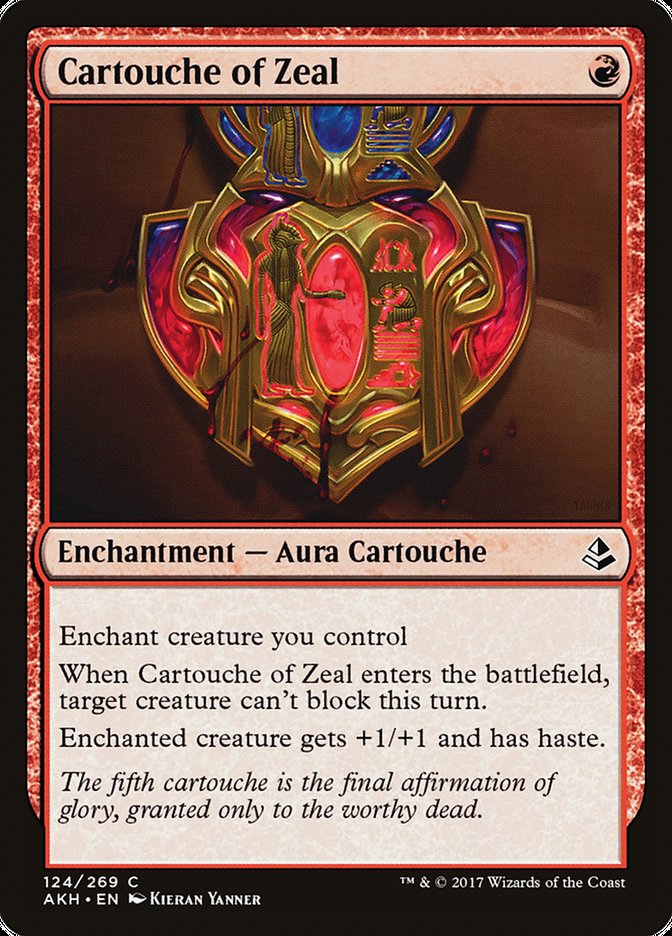 Cartouche of Zeal [Amonkhet] | Deep Dive Games St. Marys