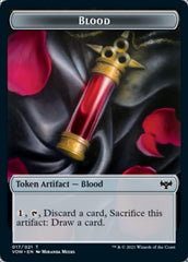 Blood // Human Soldier Double-Sided Token [Innistrad: Crimson Vow Tokens] | Deep Dive Games St. Marys