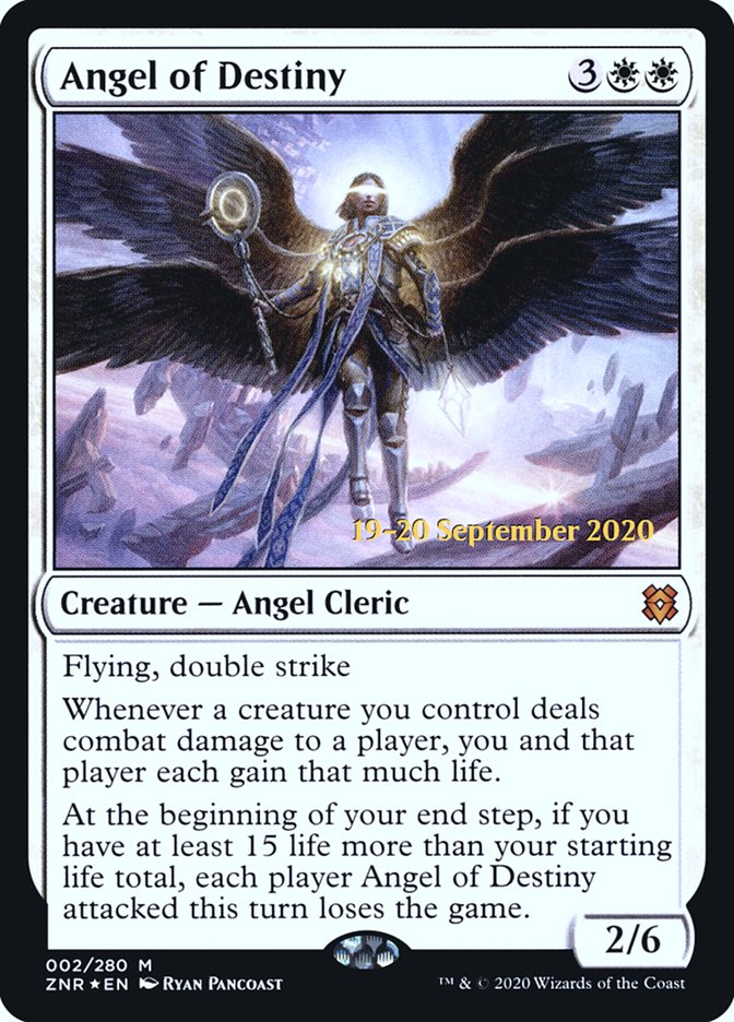 Angel of Destiny [Zendikar Rising Prerelease Promos] | Deep Dive Games St. Marys