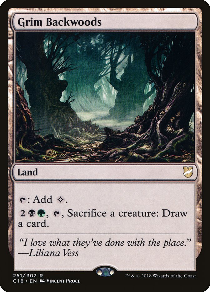 Grim Backwoods [Commander 2018] | Deep Dive Games St. Marys