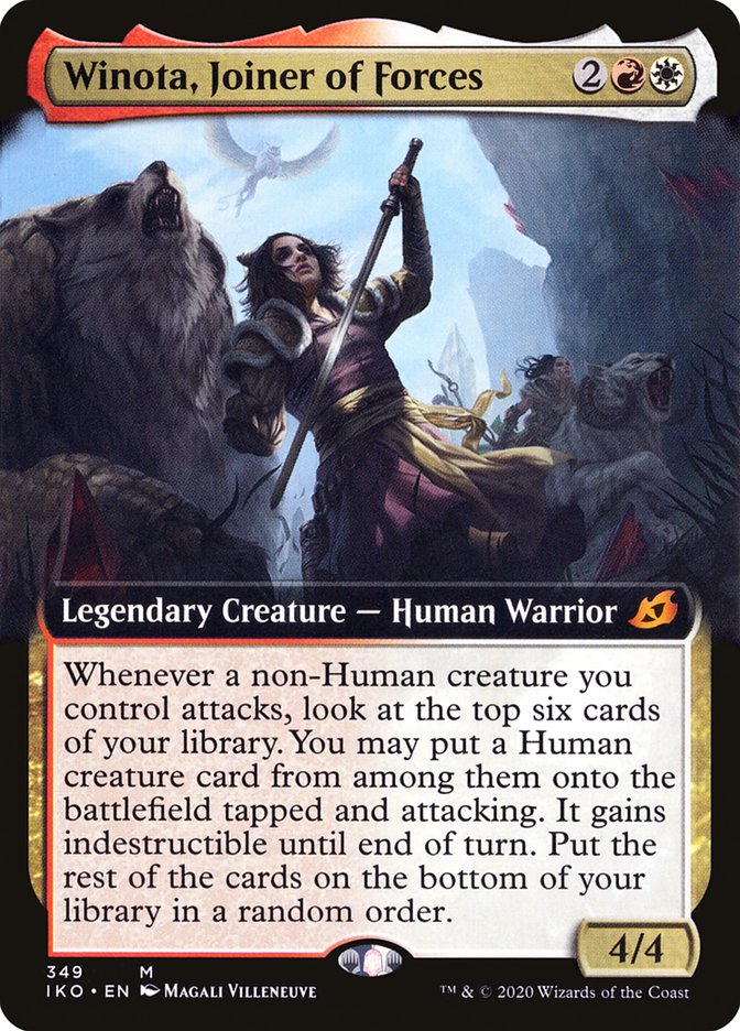 Winota, Joiner of Forces (Extended Art) [Ikoria: Lair of Behemoths] | Deep Dive Games St. Marys