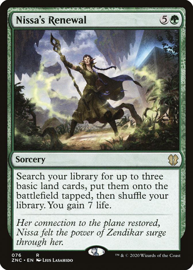 Nissa's Renewal [Zendikar Rising Commander] | Deep Dive Games St. Marys