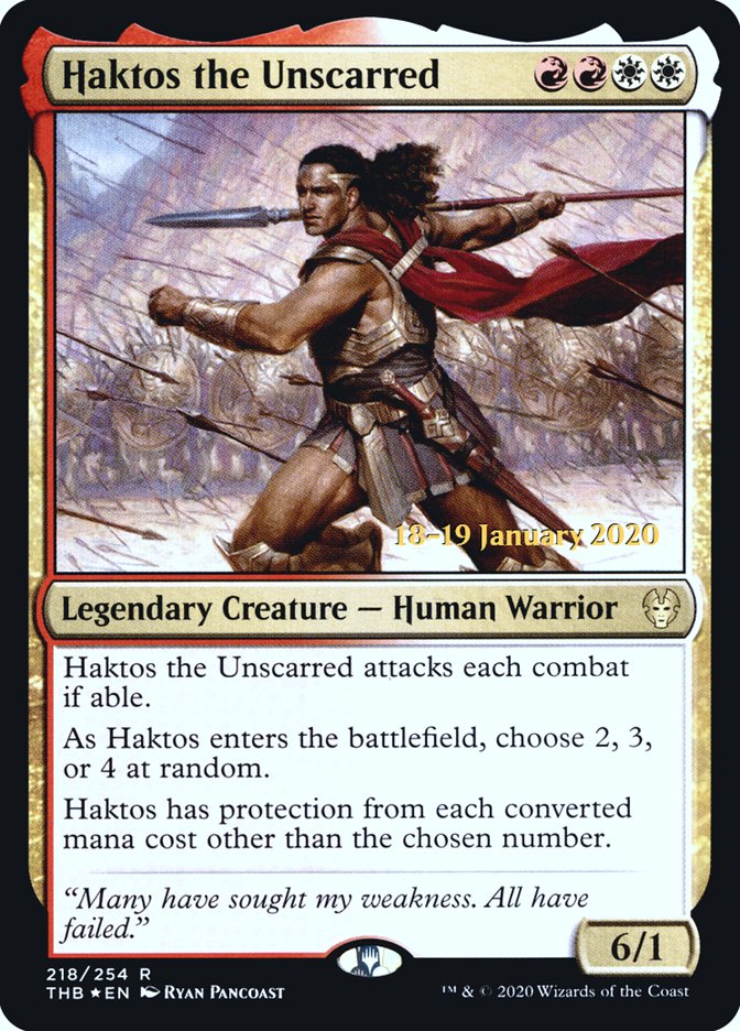 Haktos the Unscarred [Theros Beyond Death Prerelease Promos] | Deep Dive Games St. Marys