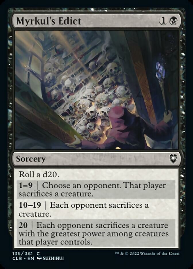 Myrkul's Edict [Commander Legends: Battle for Baldur's Gate] | Deep Dive Games St. Marys