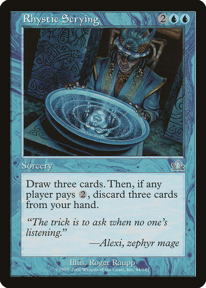 Rhystic Scrying [Prophecy] | Deep Dive Games St. Marys