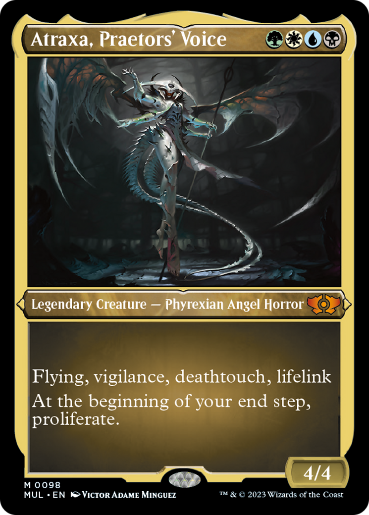 Atraxa, Praetors' Voice (Foil Etched) [Multiverse Legends] | Deep Dive Games St. Marys