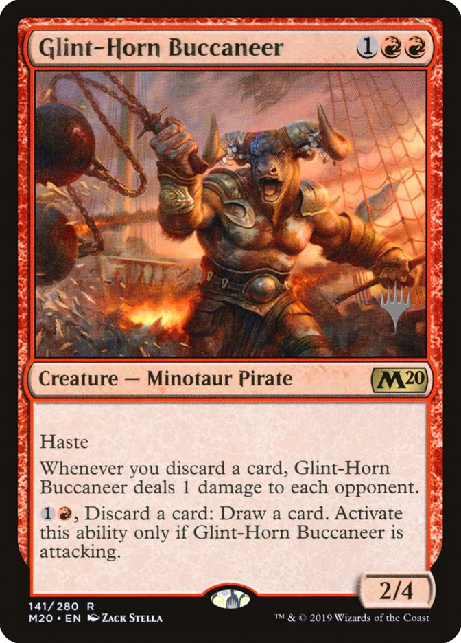 Glint-Horn Buccaneer (Promo Pack) [Core Set 2020 Promos] | Deep Dive Games St. Marys