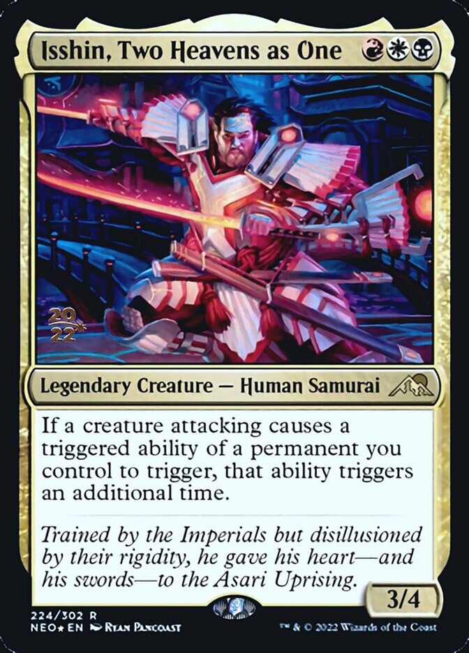 Isshin, Two Heavens as One [Kamigawa: Neon Dynasty Prerelease Promos] | Deep Dive Games St. Marys