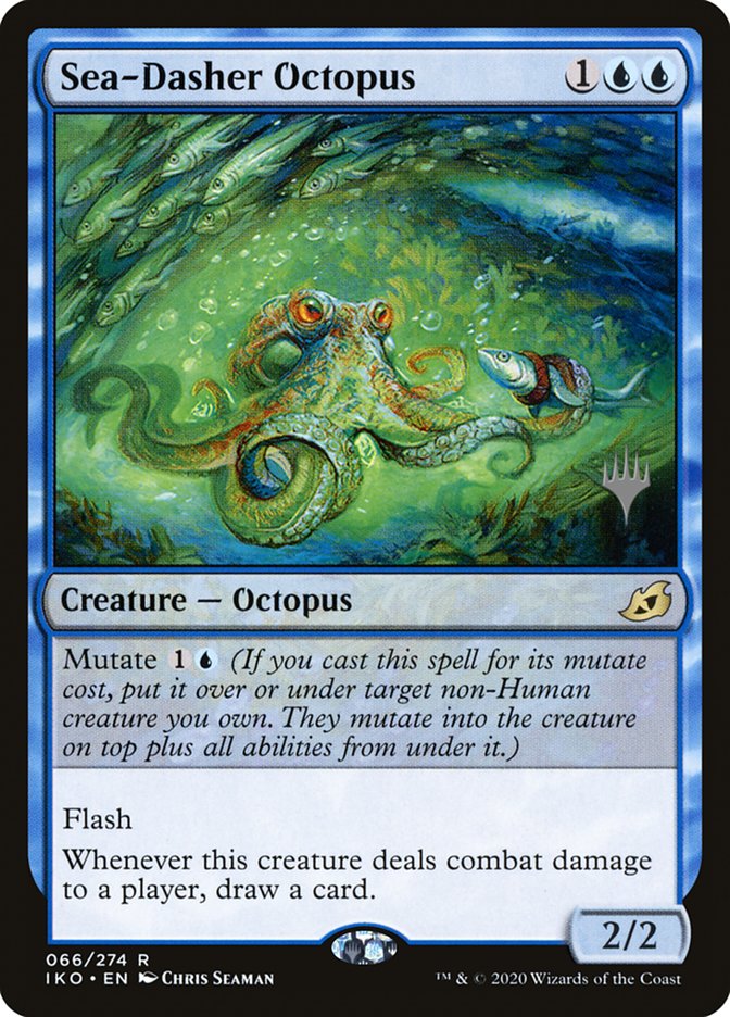 Sea-Dasher Octopus (Promo Pack) [Ikoria: Lair of Behemoths Promos] | Deep Dive Games St. Marys