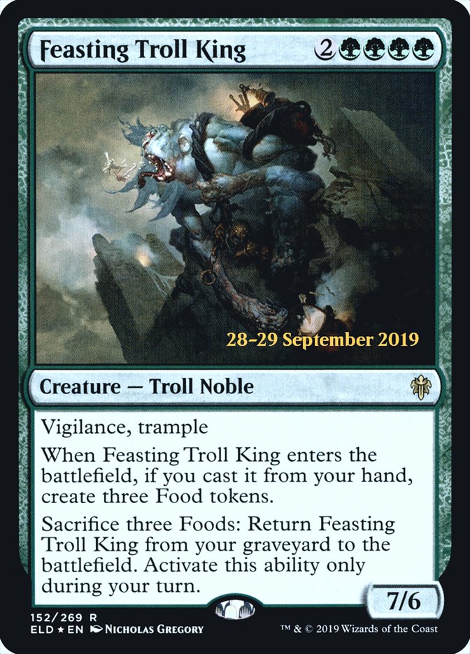 Feasting Troll King [Throne of Eldraine Prerelease Promos] | Deep Dive Games St. Marys