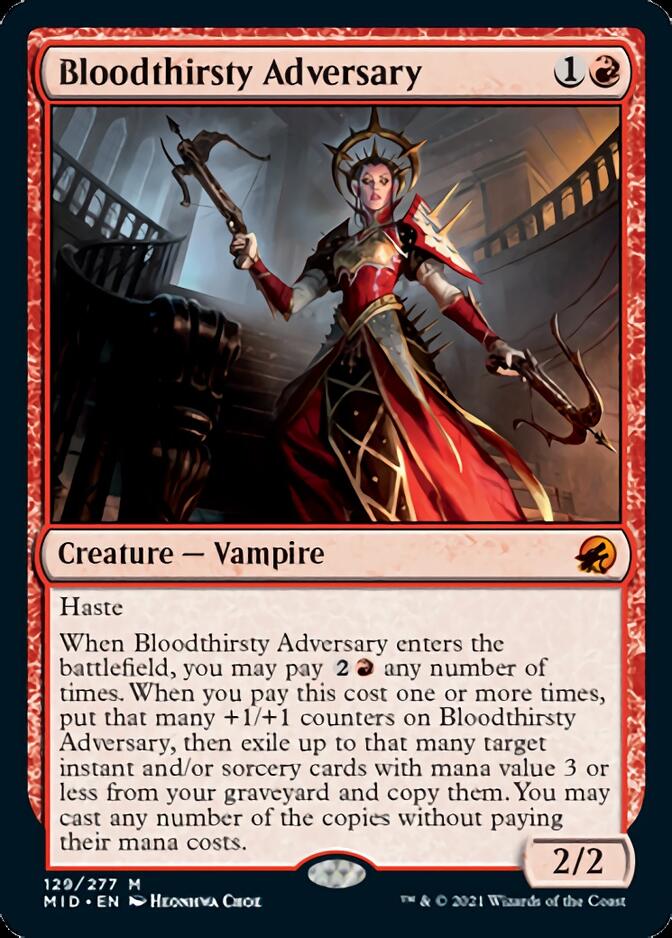 Bloodthirsty Adversary [Innistrad: Midnight Hunt] | Deep Dive Games St. Marys