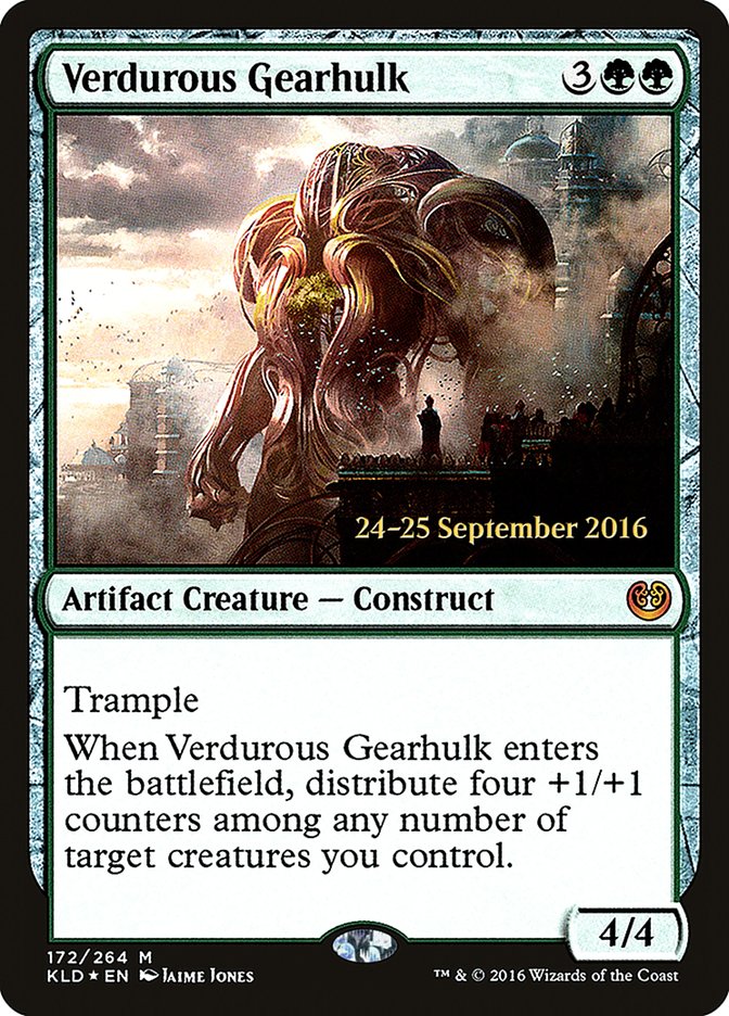 Verdurous Gearhulk [Kaladesh Prerelease Promos] | Deep Dive Games St. Marys