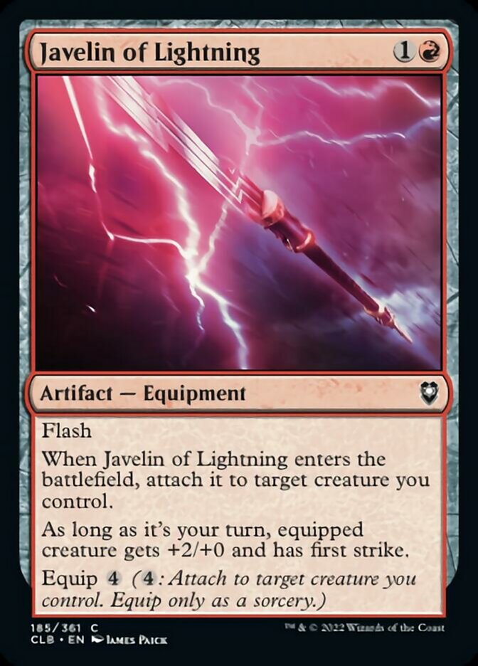 Javelin of Lightning [Commander Legends: Battle for Baldur's Gate] | Deep Dive Games St. Marys