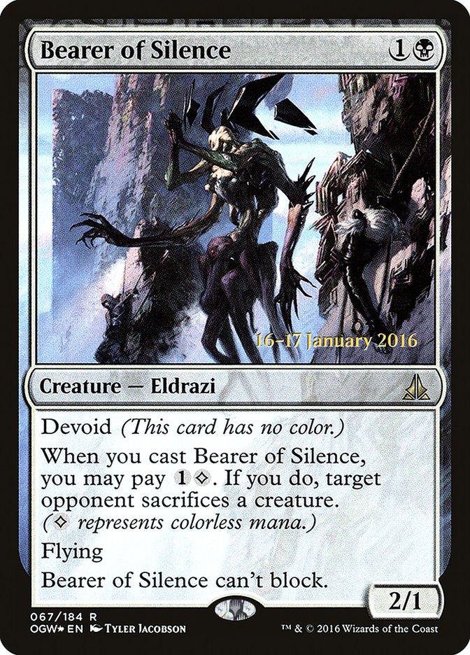 Bearer of Silence [Oath of the Gatewatch Prerelease Promos] | Deep Dive Games St. Marys