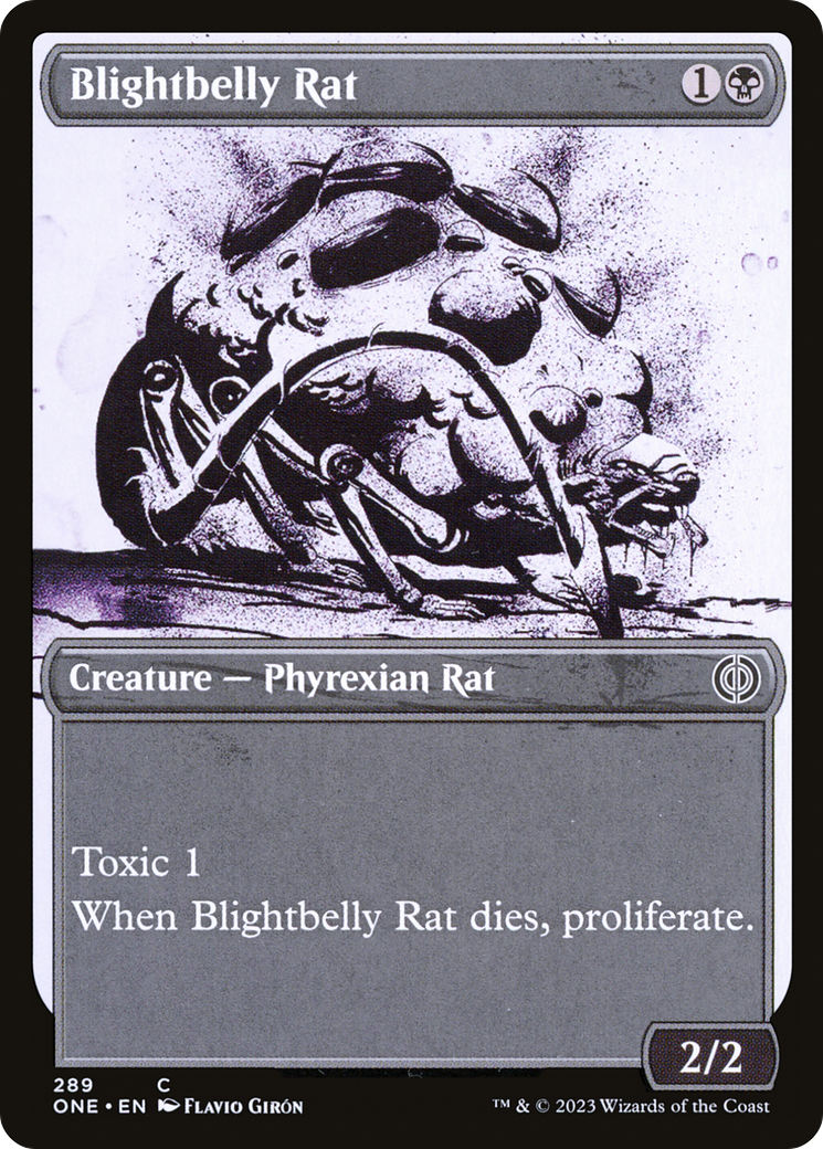 Blightbelly Rat (Showcase Ichor) [Phyrexia: All Will Be One] | Deep Dive Games St. Marys