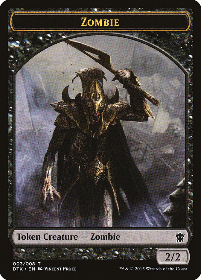 Zombie Token [Dragons of Tarkir Tokens] | Deep Dive Games St. Marys