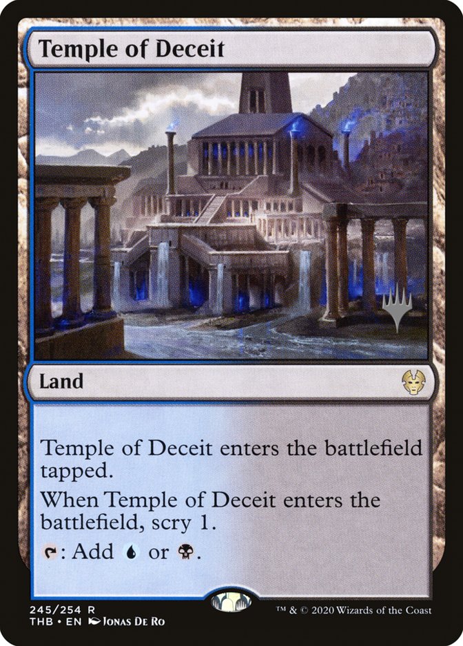 Temple of Deceit (Promo Pack) [Theros Beyond Death Promos] | Deep Dive Games St. Marys